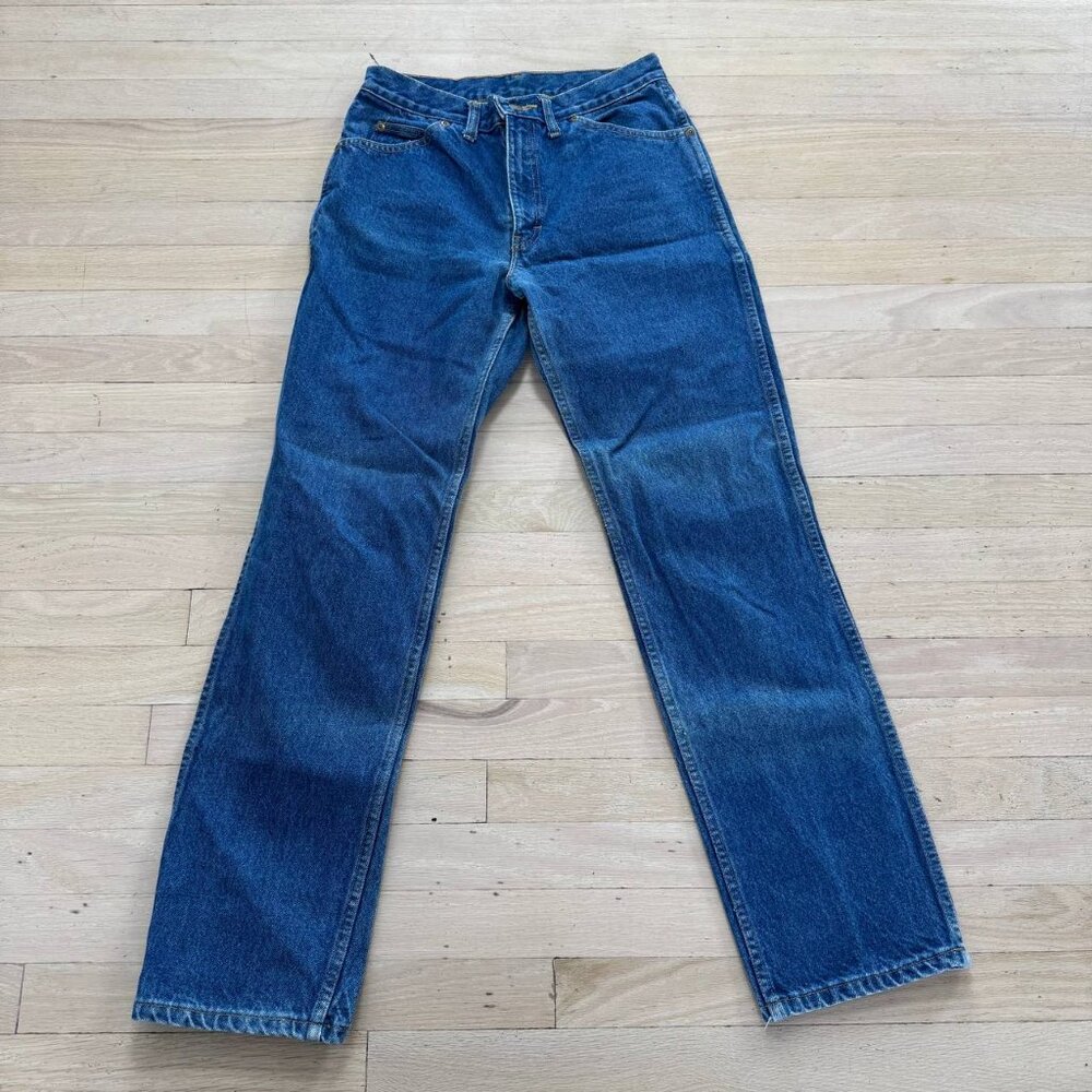 Lee Vintage Blue High Rise Wide Leg Denim Jeans Made in Canada Men's 32/34